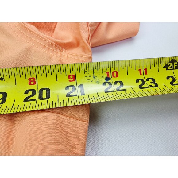 Wrangler Riggs Workwear Womens Size Medium Tangarine Back Vent Long Sleeve Shirt - Picture 2 of 13